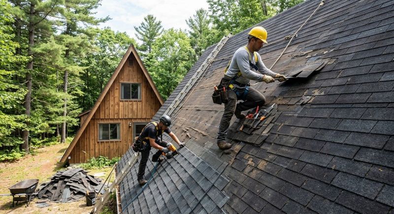 A Frame Roof Installation in Mount Pocono, PA