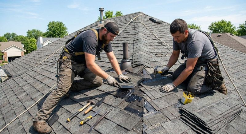 Asphalt Roof Repair in Newfoundland, PA