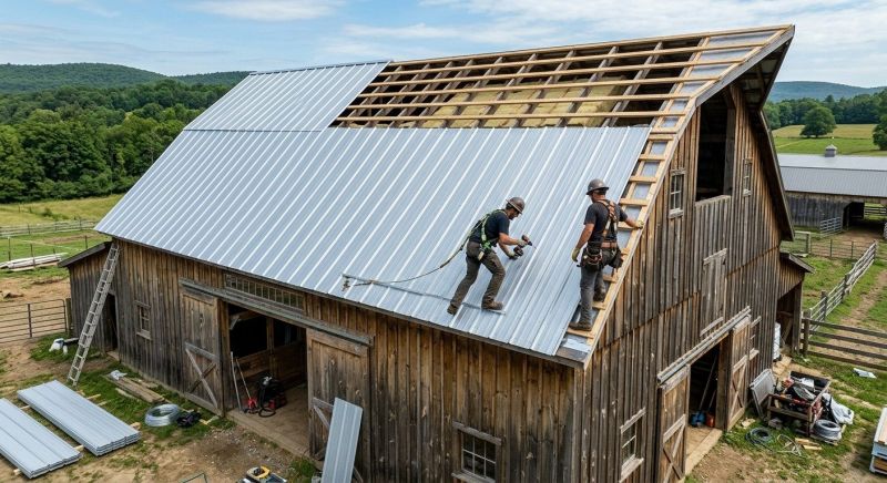Barn Roof Installation in Mount Pocono, PA