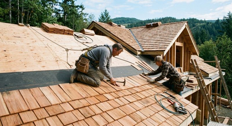 Cedar Roof Installation in Effort, PA