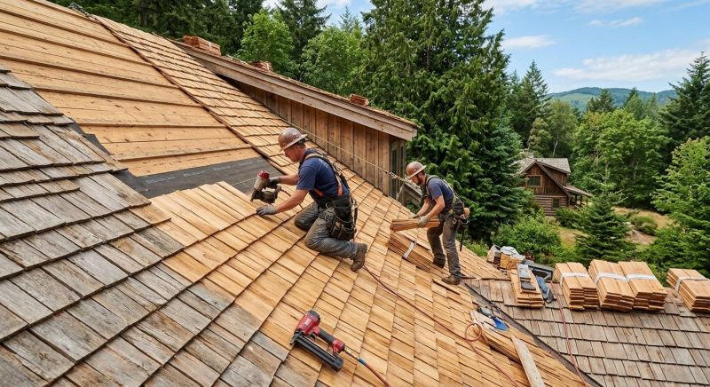 Cedar Roof Installation in Scotrun, PA