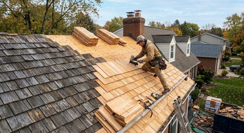 Cedar Roof Replacement in Long Pond, PA