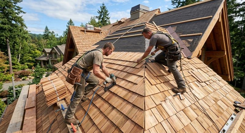 Cedar Shake Roof Construction in Effort, PA