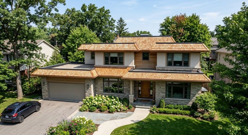 Cedar Shake Roof Construction in Newfoundland, PA