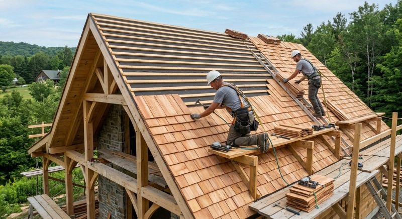 Cedar Shake Roof Construction in Saylorsburg, PA