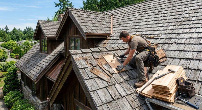 Cedar Shake Roof Repair in Brodheadsville, PA