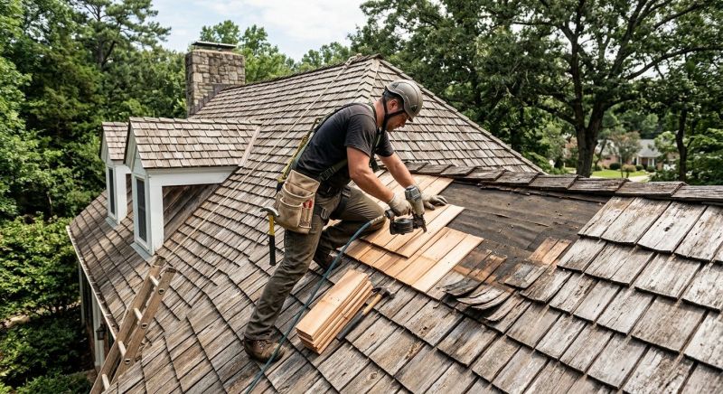 Cedar Shingles Repair in Effort, PA