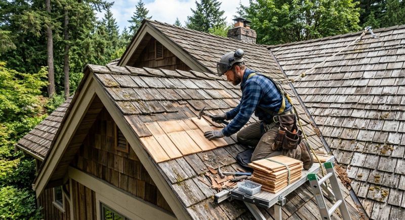 Cedar Shingles Repair in Monroe County, PA