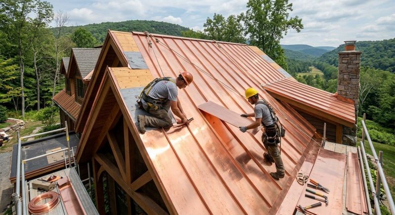 Copper Roof Installation in Mount Pocono, PA