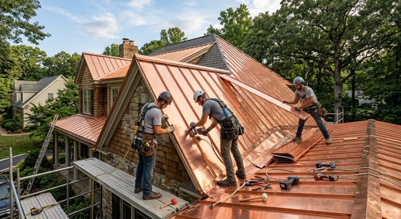Copper Roof Installation in Mount Pocono, PA