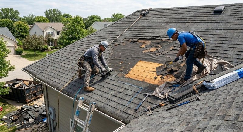 Damaged Roof Repair in Monroe County, PA