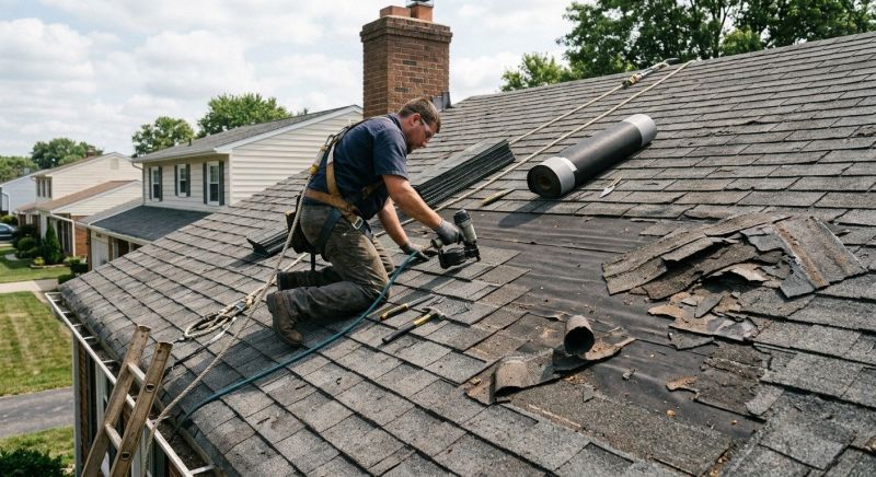 Damaged Roof Repair in Mount Bethel, PA