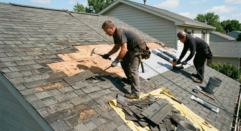 Damaged Roof Repair in Newfoundland, PA