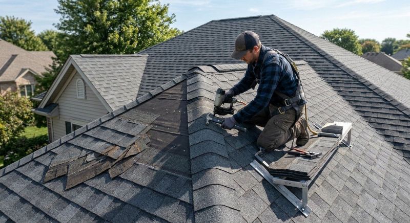 Hip Roof Shingle Repair in Mount Pocono, PA