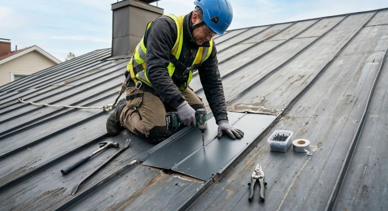 Metal Roof Repair in Long Pond, PA