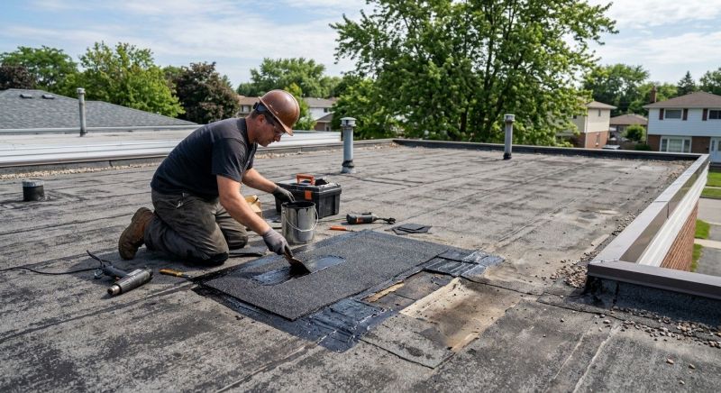 Rubber Roof Repair in Bushkill, PA