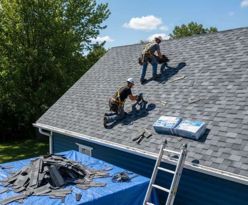 Shingle Roof Replacement in Newfoundland, PA