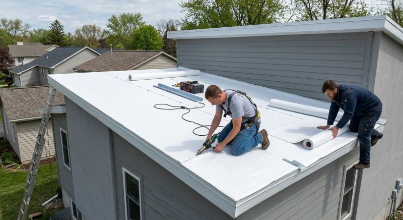 Single Ply Roof Installation in Newfoundland, PA