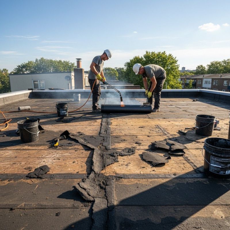 Single Ply Roof Repair in Effort, PA