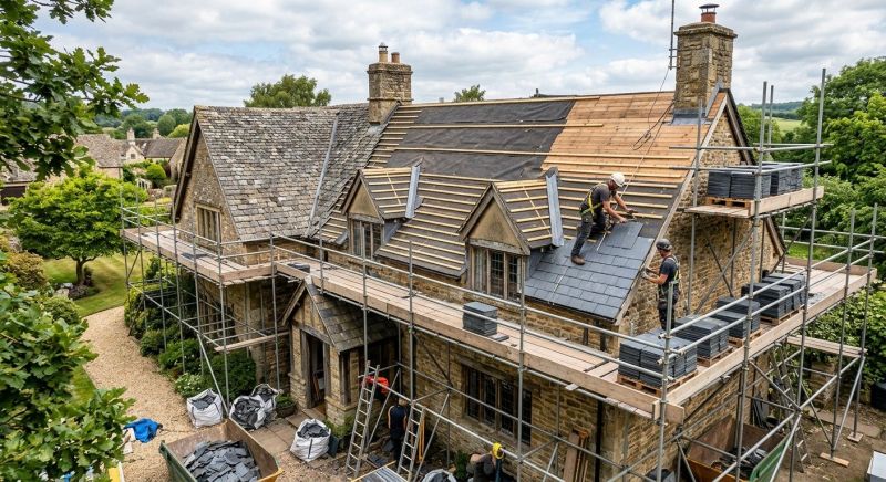 Slate Roof Replacement in Scotrun, PA