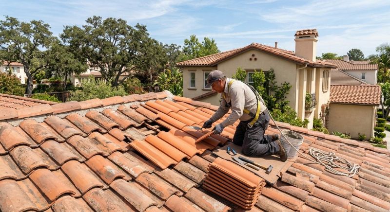 Spanish Tile Roof Repair in Mount Pocono, PA