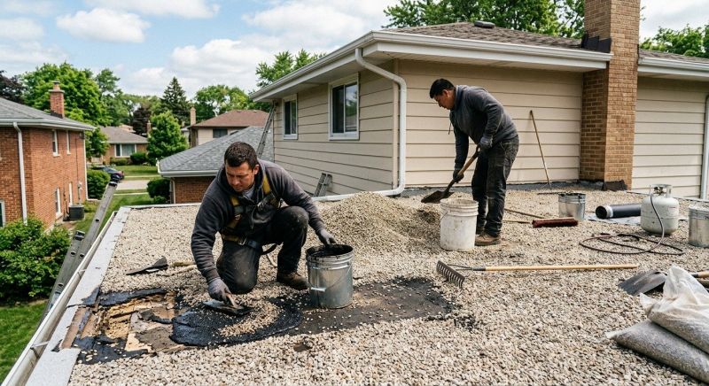 Tar And Gravel Roof Repair in Brodheadsville, PA