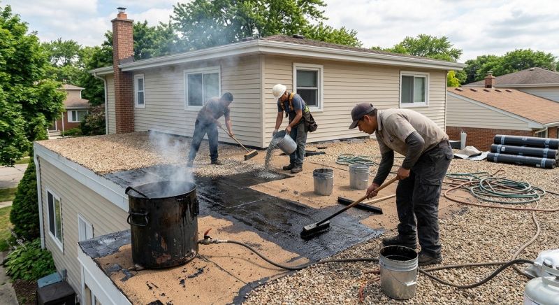 Tar And Gravel Roof Repair in Bushkill, PA