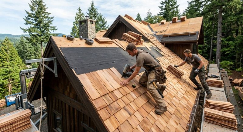Wood Roofing Installation in Saylorsburg, PA