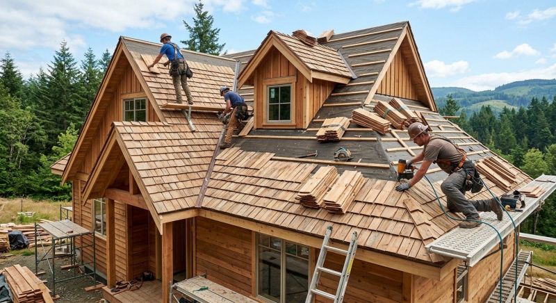 Wood Roofing Installation in Tafton, PA