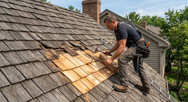 Wood Shake Roof Repair in Moscow, PA