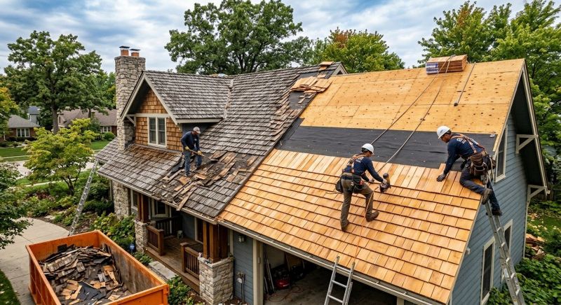 Wood Shake Roof Replacement in Albrightsville, PA